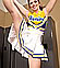 Inner city cheerleader dooing a kick int he locker room and a link to a porographic website about cheerleadrs